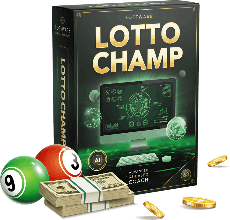 Lotto Champ Software Package Box with Advanced AI-Based Coach